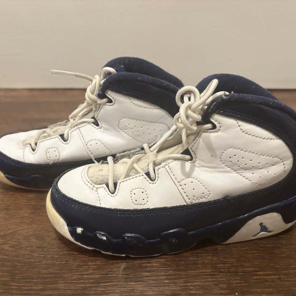 Jordan White and Blue Sneakers